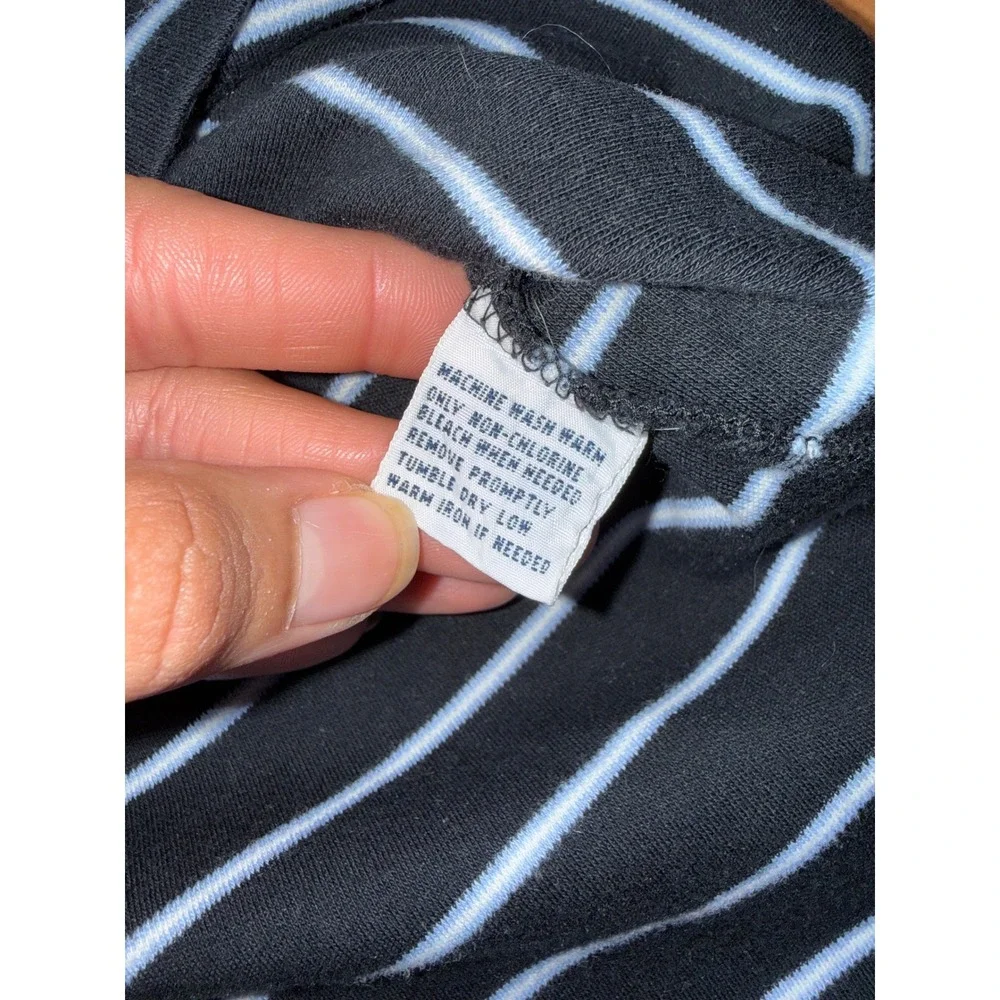 Polo Ralph Lauren Mens XL Black Striped Short Sleeve Cotton Polo Shirt